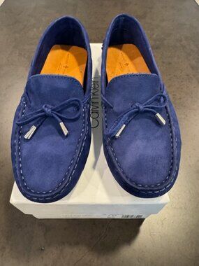 Blue Suede Loafers